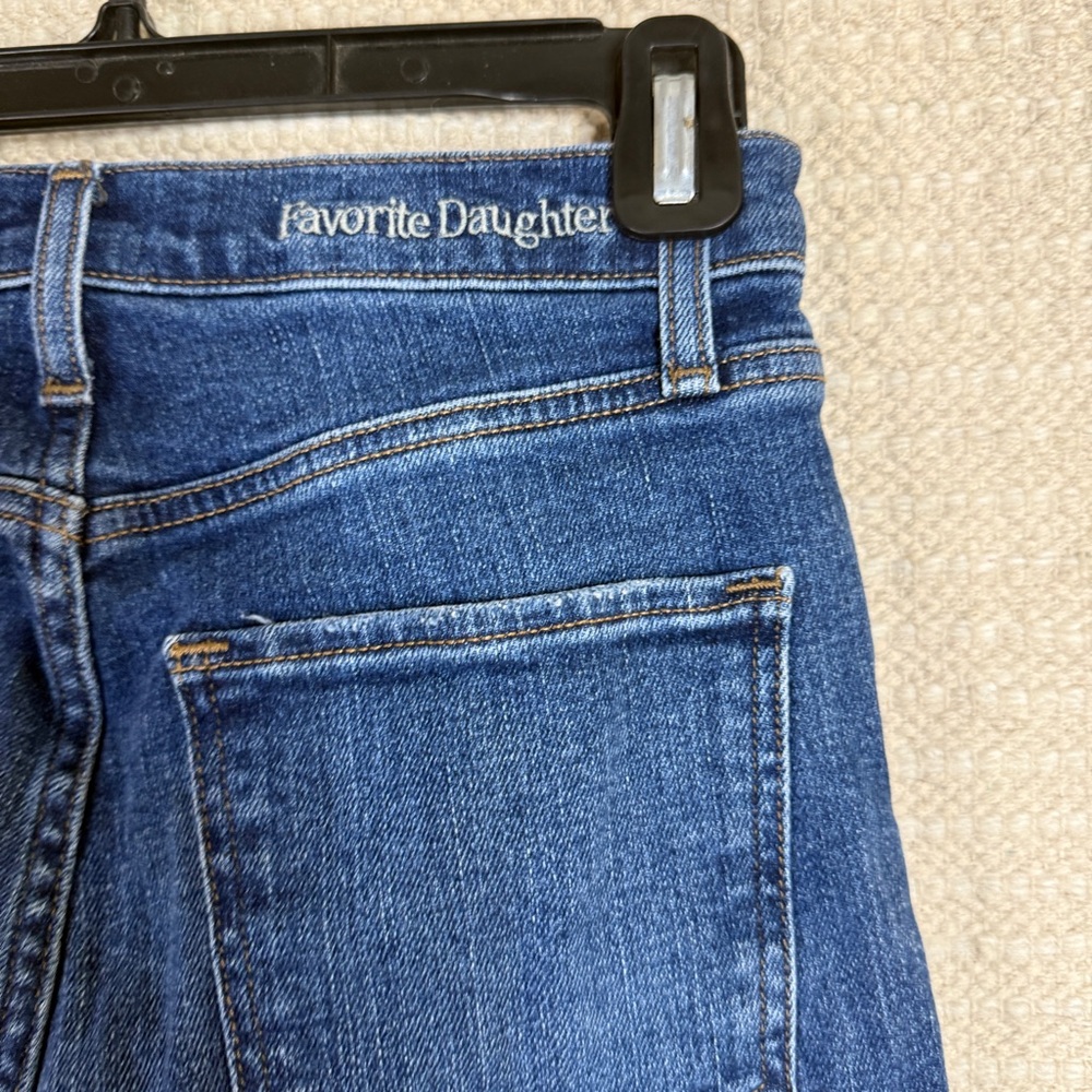 FAVORITE DAUGHTER Dallas wash The Valentina Shortie super high rise jean SIZE 25 - Picture 10 of 11